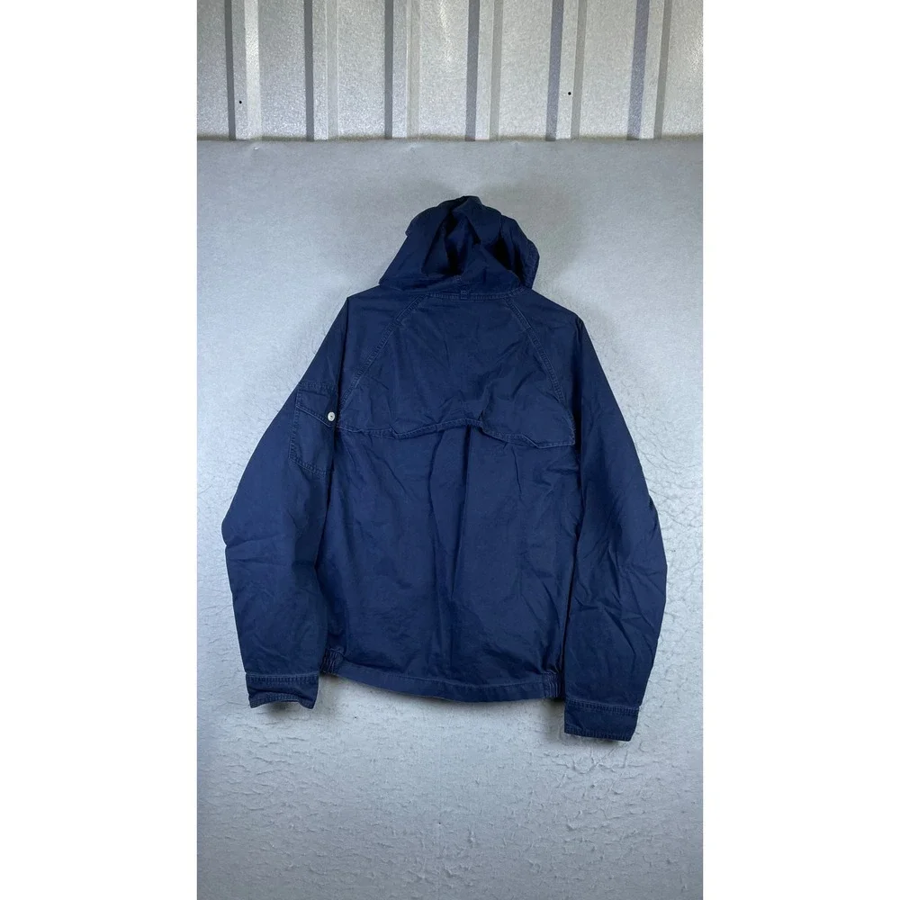 Polo Ralph Lauren Jacket Mens XL Navy Blue Excellent Hooded Cotton Windbreaker